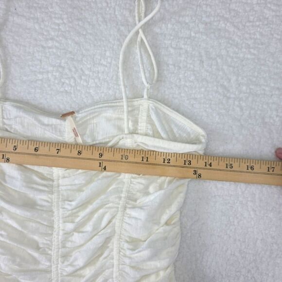 Free People Belong Together Ruched Top 100% Cotton Size XS - Picture 10 of 16